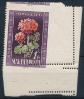 ** 1950 Virág I. 1Ft Látványosan Elfogazva / Mi 1115 Shifted Perforation - Other & Unclassified