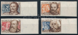 ** 1953 Zeneszerzők 4 Klf ívszéli Vágott Bélyeg / Mi 1341-1342, 1344-1345 Imperforate Margin Stamp - Other & Unclassified