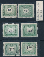 O 1953 5 Db 50 éves A Magyar Portó Bélyeg Elcsúszott értékszámmal, Hibával / Postage Due Stamps With Shifted Numbers - Autres & Non Classés