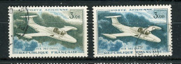 FRANCE -  POSTE AERIENNE - N° Yvert N° 39+39b OBL - 1927-1959 Matasellados