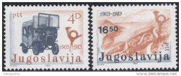 Yugoslavia 1983  Post Vehicle - Post Horn MiNr 1989-1990 MNH - Neufs