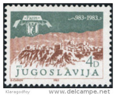 Yugoslavia 1983 Pazin MiNr 1994 MNH - Neufs