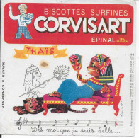 BUVARD ANNEES   50's  NEUF  BISCOTTES CORVISART DIS MOI QUE JE SUIS BELLE - Biscotti