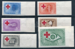 ** 1957 Postakórház Vágott ívszéli Sor (20.000) / Mi 1490-1495 Imperforate Margin Set - Sonstige & Ohne Zuordnung