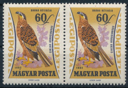 ** 1962 Madarak 60f Pár Lemezhibával / Mi 1883 Pair With Plate Variety - Altri & Non Classificati