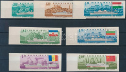 ** 1967 Duna-bizottság ívszéli Vágott Sor (35.000) / Mi 2323-2329 Imperforate Margin Set - Altri & Non Classificati