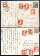 1967 2 Db Portózott Képeslap / 2 Postcards With Postage Due Stamps - Andere & Zonder Classificatie