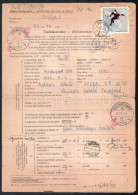 1972 Tudakozvány Japánba Küldött Légi Levélről / Reclamation Form For A Japanese Airmail Cover "SIÓFOK" - Altri & Non Classificati