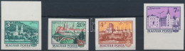 ** 1973 Tájak-városok (II) Vágott Sor (17.000) / Imperforate Set - Other & Unclassified