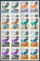 ** 1983 Hírközlési Világév Vágott Sor Négyestömbökben / Mi 3636-3641 Imperforate Set In Block Of 4 - Other & Unclassified