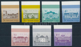 ** 1987 Kastélyok II. ívszéli Vágott Sor (30.000+) / Mi 3901-3904 + 3914-3916 Imperforate Margin Set - Autres & Non Classés