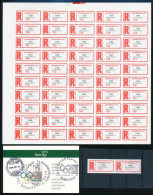 ** 1995 Olympiafila összeállítás Benne Kisív, Fekete Nyomatok Sorszámmal és Nélküle, Bélyegfüzet A Borítón Emlékbélyegzé - Andere & Zonder Classificatie