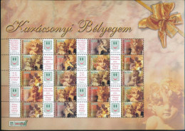 ** 2007 Karácsonyi Bélyegem Angyalkák Promóciós Teljes ív (Névérték: 4.600Ft) / Mi 5252-5257 Complete Sheet - Altri & Non Classificati