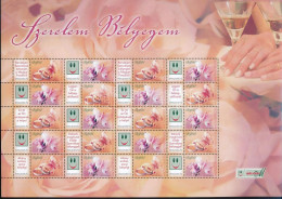 ** 2011 Szerelem Bélyegem Promóciós Teljes ív (Névérték: 4.600Ft) / Mi 5515-5516 Complete Sheet - Autres & Non Classés