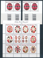 ** 2013 Húsvét Vonalkódos Sor és Blokk (11.100+) / Mi 5602-5605 Set With Bar Codes + Block - Other & Unclassified