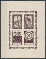 ** 1938/6a Soproni Probék Bélyegnap és -kiállítás Emlékív (7.000) / Souvenir Sheet - Altri & Non Classificati