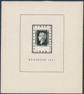 ** 1941/1a 100 éves A Bélyeg Emlékív / Souvenir Sheet - Other & Unclassified