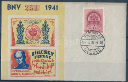 O 1941/6bb Kölcsey II. Emlékív Bélyegzéssel (10.000) / Souvenir Sheet - Other & Unclassified