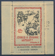 ** 1941/9aaa I. Magyar Honvéd Emlékív (8.000) / Souvenir Sheet - Otros & Sin Clasificación