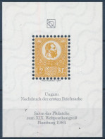 ** 1984 Hamburg Kőnyomat 2kr Emlékív (1871 MBA 1, Mi 1) / Souvenir Sheet - Sonstige & Ohne Zuordnung