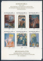 ** 1991/D7a+b Kondor Béla Emlékív Pár (10.000) / Souvenir Sheet Pair - Autres & Non Classés