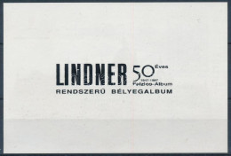 ** 1996/ A11b Millecentenárium Lindner Emlékív (15.000) / Souvenir Sheet - Other & Unclassified