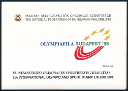 ** 1998/15-16 Olympiafila MABÉOSZ 3 Db-os Emlékív Garnitúra Tokban (9.100) / Souvenir Sheet Collection Of 3 In Holder - Altri & Non Classificati