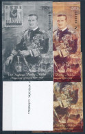 ** 2000/29 Horthy Miklós 4 Db-os Emlékív Garnitúra Azonos Sorszámmal (20.000) / Souvenir Sheet Collection Of 4 - Other & Unclassified