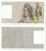 ECHANTILLON N° : 10103 . TESTS POUR DISTRIBUTEURS . MODELE DU 100 FRANCS DELACROIX . - Specimen