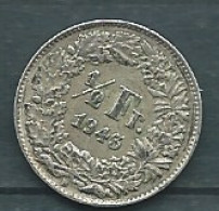 Suisse 1/2 Franc 1943 -  Pieb 24906 - 1/2 Franken