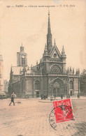 FRANCE - Paris - Vue Sur L'église Saint Laurent - P P C Paris - Vue Face à L'entrée - Animé - Carte Postale Ancienne - Iglesias