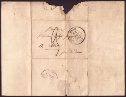 Lettre Manuscrite Du 23 Janvier 1837 De Riom Pour Issoire - Manuscripts