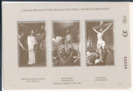 ** 2001/43a+43bA+43cA Munkácsy Trilógia 3 Db Emlékív + Eredeti Tok (6.000) / Souvenir Sheet Collection Of 3 - Other & Unclassified