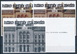 ** 2002/20 Rumbach Sebestyén 4 Db-os Emlékív Garnitúra Azonos Sorszámmal (22.000) / Souvenir Sheet Collection Of 4 - Other & Unclassified