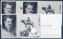 ** 2003/41 Fadrusz János 4 Db-os Emlékív Garnitúra Azonos Sorszámmal (20.000) / Souvenir Sheet Collection Of 4 - Autres & Non Classés