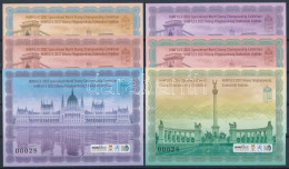 ** 2022 Hunfilex Kiállítás 6 Darabos Emlékív Garnitúra Azonos Sorszámmal / Souvenir Sheet Collection Of 6 With Same Numb - Other & Unclassified