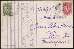 1927 Képeslap Bécsbe / Postcard To Vienna - Andere & Zonder Classificatie
