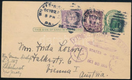 1928 Zeppelin Első Repülés Levelezőlap Bécsbe / Zeppelin First Flight Cover To Vienna - Autres & Non Classés