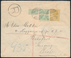 Victoria 1904 Ajánlott Levél Budapestre 4 Db Bélyeggel / Victoria 1904 Registered Cover To Hungary "MELBOURNE" - Otros & Sin Clasificación