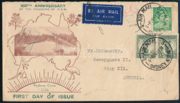 1938 Légi Levél 3 Bélyeggel Ausztriába, Hátoldalán Budapesti átmenő Bélyegzéssel / Airmail Cover To Vienna - Other & Unclassified