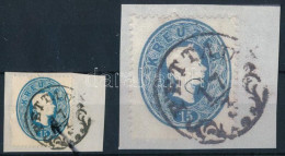 1861 15kr Festékfolt Az áll Alatt / Paint Spot - Altri & Non Classificati