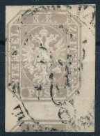 O 1863 Hírlapbélyeg Látványosan Nagyobbra Vágva, Elvágva / Newspaper Stamp, Cut In Bigger Size - Andere & Zonder Classificatie