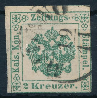 O 1853 Hírlapilleték Bélyeg 2kr / Newspaper Duty Stamp 2kr "MILANO" - Andere & Zonder Classificatie