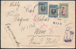 1917 Ajánlott Levél Bécsbe / Registered Cover To Vienna - Altri & Non Classificati