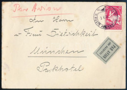 1938 Légi Levél Münchenbe / Airmail Cover To München - Andere & Zonder Classificatie