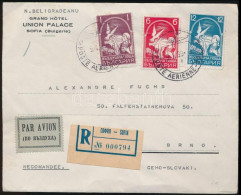 1939 Ajánlott Légi Levél Csehszlovákiába Küldve / Registered Airmail Cover To Czechoslovakia - Otros & Sin Clasificación