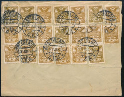 1926 Levél 20 Db Bélyeggel Újpestre / Cover With 20 Stamps To Hungary - Autres & Non Classés