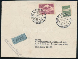 1936 Légi Levél / Airmail Cover To Liechtenstein - Sonstige & Ohne Zuordnung