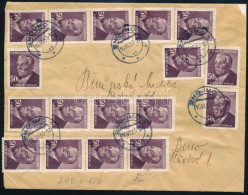 1953 Levél 34 Db Bélyeggel / Cover With 34 Stamps - Otros & Sin Clasificación