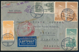 1935 Légi Levél Brazíliába / Airmail Cover To Brasil - Autres & Non Classés